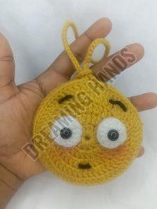 Handmade Emoji Crochet Pouch