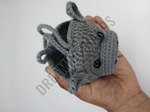 Handmade Hippo Crochet Pouch