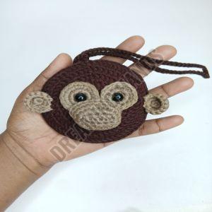 Handmade Monkey Crochet Pouch