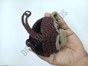 Handmade Monkey Crochet Pouch