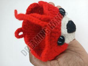 Handmade Red Teddy Crochet Pouch