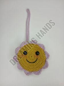 Handmade Sun Pattern Crochet Pouch
