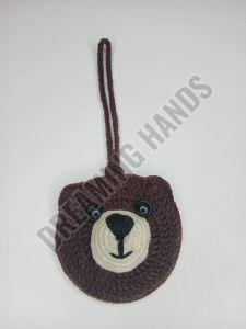 Handmade Teddy Crochet Pouch