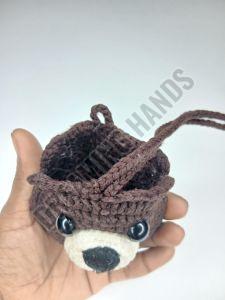 Handmade Teddy Crochet Pouch