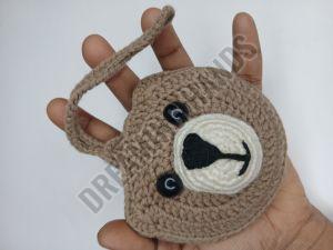 Handmade Teddy Crochet Pouch