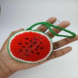 Handmade Watermelon Fruit Crochet Pouch