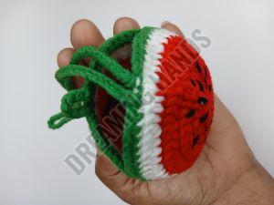 Handmade Watermelon Fruit Crochet Pouch