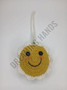 Sun Theme Crochet Coin Pouch