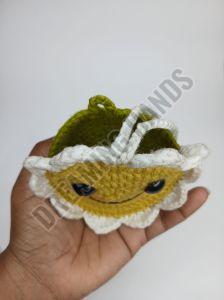 Sun Theme Crochet Coin Pouch