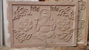 Ganesha Sandstone Wall Panel