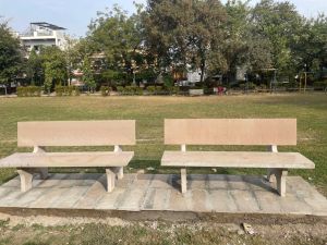 Polished Sandstone Bench, Shape : Rectangular for Railway Station