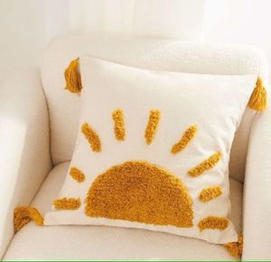 Bohemian Sun Tufted Cushion Cover