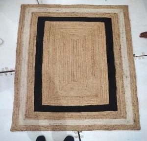 Handwoven Rectangular Jute Rug