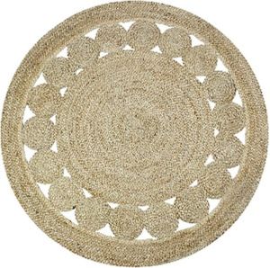 Round Rustic Jute Floor Carpet