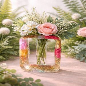 Handmade Decorative Resin Flower Vase