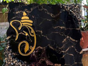 Handmade Epoxy Resin Ganesha Photo Frame