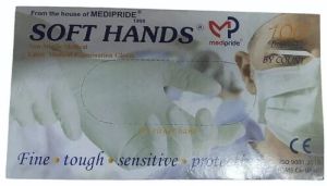 450mm Latex Medical Examination Gloves
