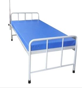 Plain Stainless Steel Manual Hospital Bed