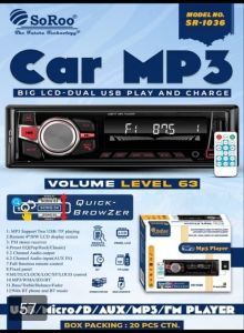 Soroo SR-1036 Car MP3 Player