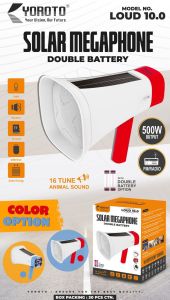 Yoroto Loud 10.0 Solar Megaphone