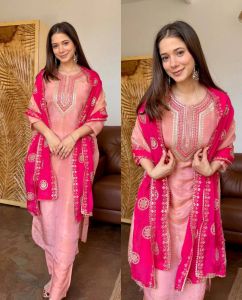 Baby Pink Fendy Silk Set