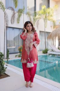Designer Batwa With Top Pant Set
