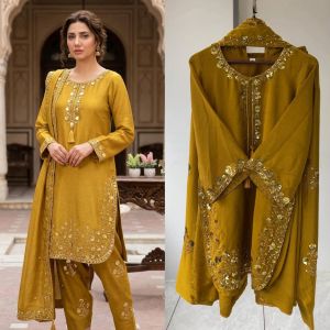 Designer Chinon Farshi Salwar Suit Set