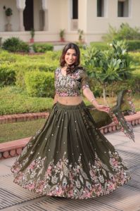 Designer Sequins Embroidered Lehenga Choli Set