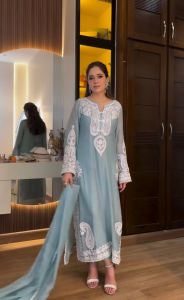 Organza Silk Plazzo Set