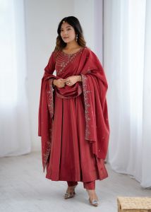 Roman Shimmer Anarkali Set
