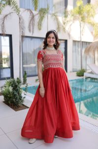 Sequins Zari Embroidered One Piece Gown