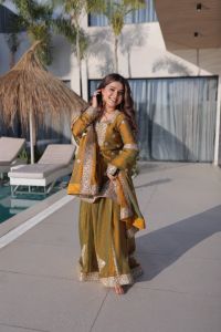 Zari Sequins Embroidered Sharara Set