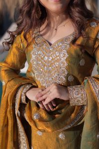 Zari Sequins Embroidered Sharara Set