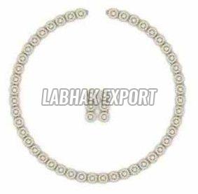Bridal Diamond Gold Necklace Set