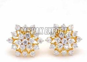 Bridal Solitaire Diamond Earring