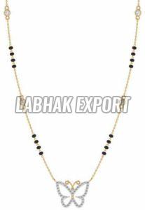 Butterfly Diamond Gold Mangalsutra