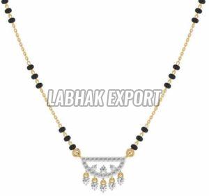 Classic Diamond Gold Mangalsutra