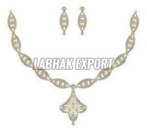 Diamond Gold Necklace Set