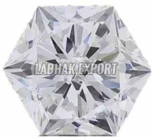 Hexagon Shape Lab Grown Diamond