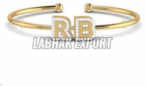 Modern Minimal Gold Kada Bracelet