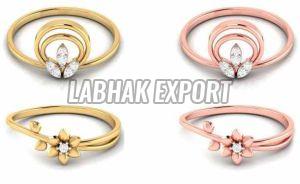 Solitaire Women Diamond Gold Ring