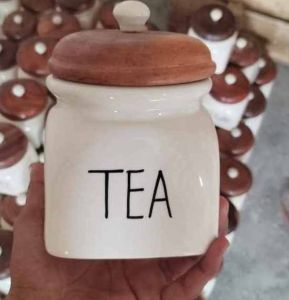 750ml Hand Painted Ceramic Jar
