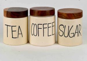 750ml Hand Painted Ceramic Jar Set