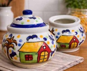 Decorative Handmade Ceramic Jar