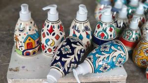 Modern Ceramic Soap Pump Dispenser