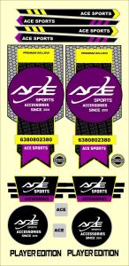 Custom Cricket Bat Sticker