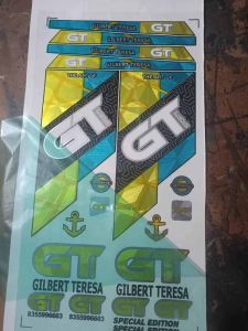 Glossy Cricket Bat Sticker