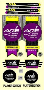 Ipl Style Cricket Bat Sticker