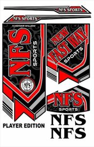 UV Printed Cricket Bat Sticker