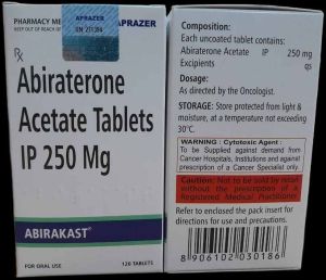 Abirakast 250mg Abiraterone Acetate Tablet